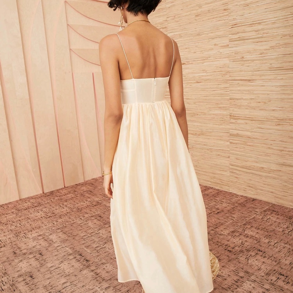 Mariza Corset Cotton & Silk Gown - Picture 3 of 10